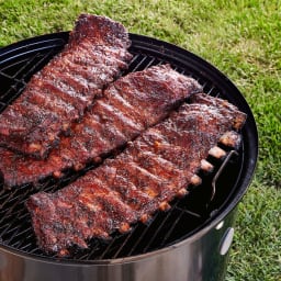 St. Louis Ribs with Smoked Onion BBQ Sauce