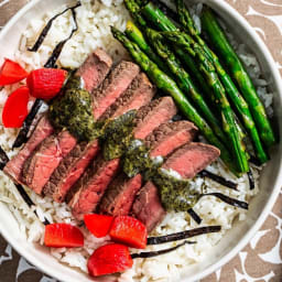 Steak and Asparagus Donburi