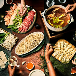Steak-and-Shrimp Hot Pot