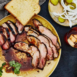 Sticky-Sweet Grilled Pork Shoulder with Hoisin and Molasses