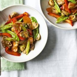 Stir-fried pork with ginger and soy sauce 