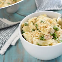 Stovetop Tuna Noodle Casserole Skillet