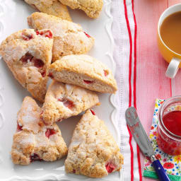 Strawberries 'n' Cream Scones Recipe
