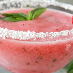 Strawberry Basil Margaritas