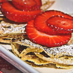 Strawberry-Chocolate Chip Crepes