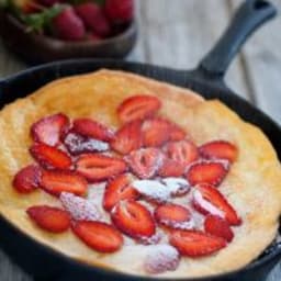 Strawberry Dutch Baby Pancakes