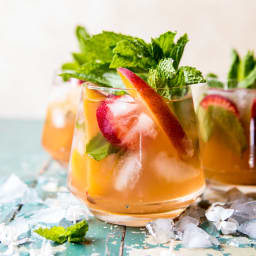 Strawberry Peach Sweet Tea Julep Pitcher