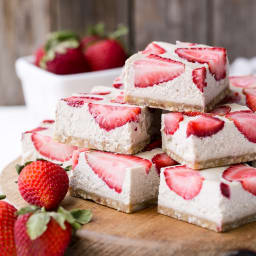 Strawberry Shortcake Bars (Gluten Free, Paleo + Vegan)