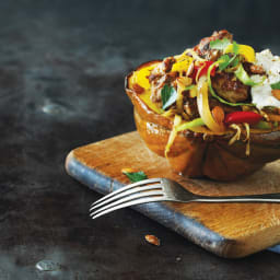 Stuffed Acorn Squash with Turkey Sausage