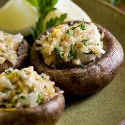 Stuffed Mushrooms with Artichoke & Fig (Vegetarian)