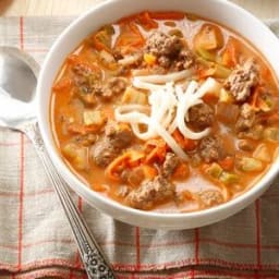 Stuffed Sweet Pepper Soup Recipe