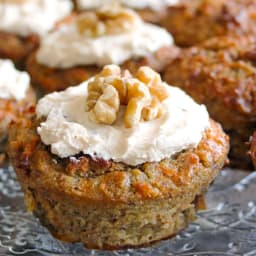 Sugar Free Carrot Cake Muffins