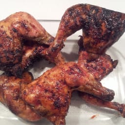 Sugar-Glazed Grilled Chicken Halves