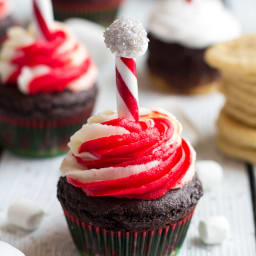 Sugar Cookie Hot Cocoa Cupcakes