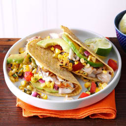 Summer Garden Fish Tacos