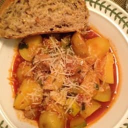 Summer Squash and Sausage Stew