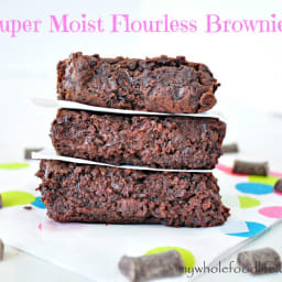 Super Moist Flourless Brownies