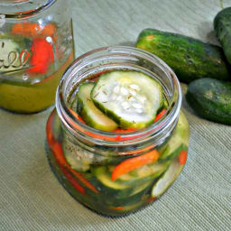 Sweet and Spicy Refrigerator Pickles