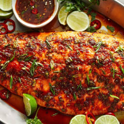 Sweet Chile Roasted Salmon Recipe