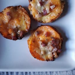 Sweet Potato and Pancetta Gratin