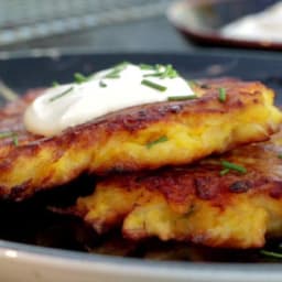 Sweet Potato-Chive Latkes