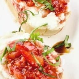 Sweet Strawberry Bruschetta