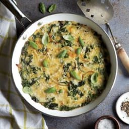 Swiss Chard and Onion Frittata