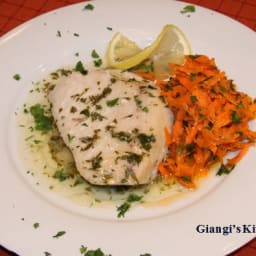 Swordfish with Lemon, Parsley and Butter Sauce