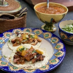 Tacos al Pastor at home (slightly simplified)