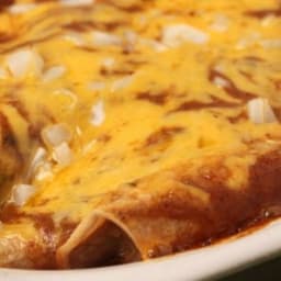 TexMex Cheese & Onion Enchiladas w/Chili Gravy