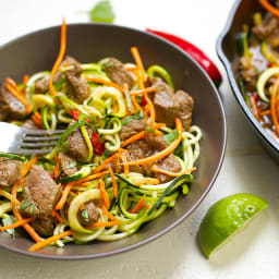 Thai Beef Drunken Zoodles