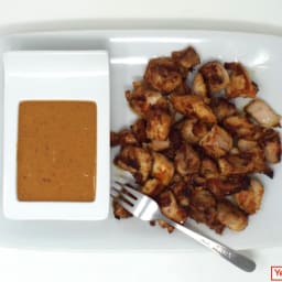 Thai Chicken Bites with Peanut Sauce