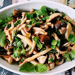 Thai Forest Mushroom Salad with Parsley and Mint