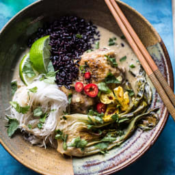 Thai Lemongrass Chicken Braised in Coconut Milk.