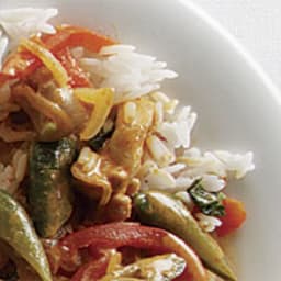 Thai Red Curry with Chicken  and  Vegetables