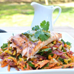Thai Salmon with Carrot Salad