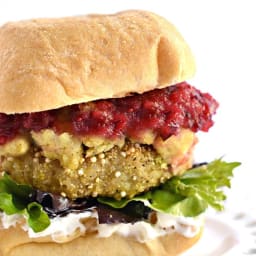 Thanksgiving Leftovers Quinoa Burgers