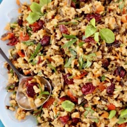 Thanksgiving Wild Rice Pilaf Recipe • Veggie Society