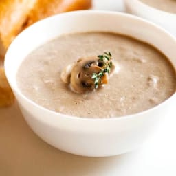 The Grape's mushroom soup