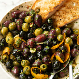 The Most DELICIOUS Marinated Olives