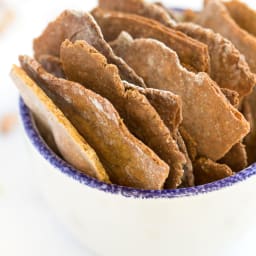 Toasted Pine Nut + Basil Quinoa Crackers