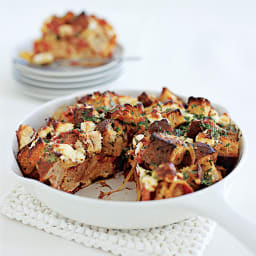 Tomato and Feta Cheese Strata