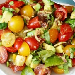 Tomato, Avocado and Bacon Salad