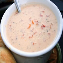 Tomato & Basil Parmesan Soup in the Crockpot (or Stovetop)