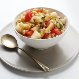 Tomato, Peach and Barley Salad