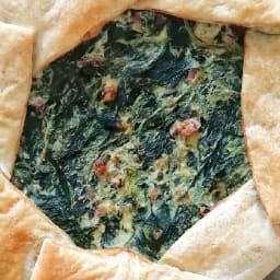 Torta salata spinaci e pancetta