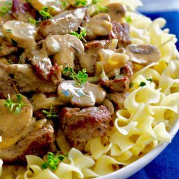 Tri-Tip Steak Stroganoff