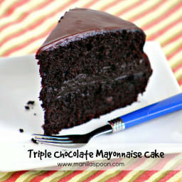 Triple Chocolate Mayonnaise Cake