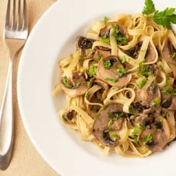 Truffled Fettuccine with Mushrooms