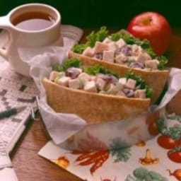 Turkey Salad in Sesame Pitas